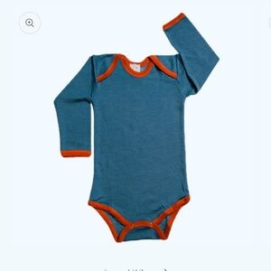 HOCOSA Organic Wool/Silk Snap-Bottom Shirt, Long Sleeves